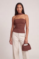 Ruched Glitter Top