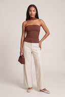 Ruched Glitter Top