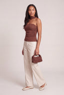 Ruched Glitter Top