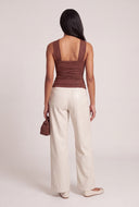 Ruched Glitter Top