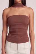 Ruched Glitter Top