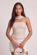 Ruched Glitter Top