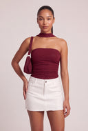 Ruched Glitter Top