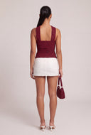 Ruched Glitter Top