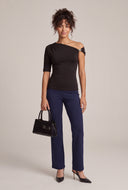 Ruched One Shoulder Top