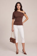 Ruched One Shoulder Top