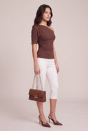 Ruched One Shoulder Top