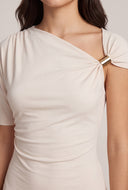 Ruched One Shoulder Top