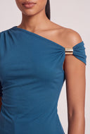 Ruched One Shoulder Top