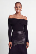 Madalyn Fold Over Off The Shoulder Blouse