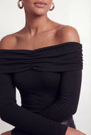 Madalyn Fold Over Off The Shoulder Blouse