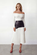 Madalyn Fold Over Off The Shoulder Blouse