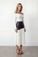 Madalyn Fold Over Off The Shoulder Blouse