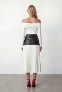 Madalyn Fold Over Off The Shoulder Blouse