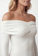 Madalyn Fold Over Off The Shoulder Blouse