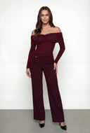 Madalyn Fold Over Off The Shoulder Blouse