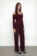 Madalyn Fold Over Off The Shoulder Blouse