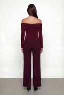Madalyn Fold Over Off The Shoulder Blouse