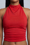 Ruched Halter Top