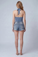 Ruched Halter Top
