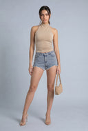 Ruched Halter Top