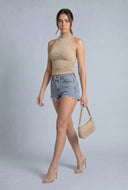 Ruched Halter Top