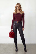 Lillian Ruched Off Shoulder Top