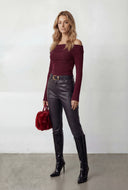Lillian Ruched Off Shoulder Top