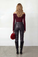 Lillian Ruched Off Shoulder Top