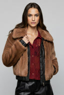 Textured Lace Button Front Shirt