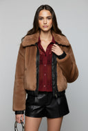 Textured Lace Button Front Shirt