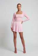 Nataly Square Neck Long Sleeve Crop Top