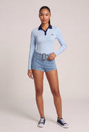 Embroidered Long Sleeve Polo