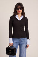 Long Sleeve Layered Look Top