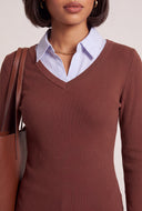 Long Sleeve Layered Look Top