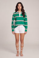 Striped Polo Top