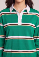 Striped Polo Top
