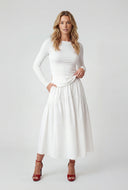 Asymmetrical Ruched Long Sleeve Top