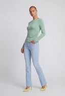 Asymmetrical Ruched Long Sleeve Top