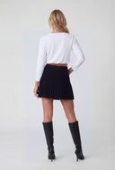 Melanie Crop Long Sleeve Bubble Hem Top