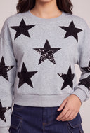 Sequin Patterned Pullover