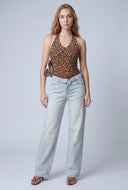Velvet Burnout Halter Top