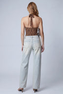 Velvet Burnout Halter Top