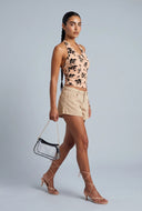 Velvet Burnout Halter Top