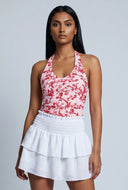Velvet Burnout Halter Top