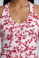 Velvet Burnout Halter Top