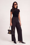 Mesh Mock Neck Top