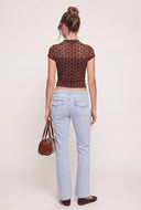 Mesh Mock Neck Top