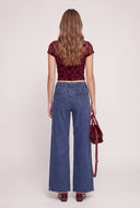 Mesh Mock Neck Top