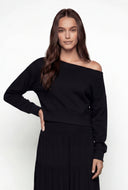 Asymmetrical Fleece Crop Sweatshirt